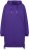 Ulla Popken Longline Lace Up Hoodie Purple - Sudaderas y hoodies - 