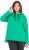 Ulla Popken Lettering GLOWING Hoodie Moss Green - Sudaderas y hoodies - 