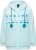 Ulla Popken Plush Alpine Striped Motif Loungewear Hoodie Baby Blue - Sudaderas y hoodies - 