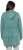Ulla Popken Tiered Flounce Panel Zip Up Hoodie Green - Sudaderas y hoodies - 