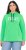 Ulla Popken TRUE Lettering Hoodie Mint Green - Sudaderas y hoodies - 