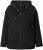 Ulla Popken Eyelet Embroidered Zip-Up Hoodie Black - Sudaderas y hoodies - 