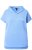 Ulla Popken Quick Drying Short Sleeve Hoodie Light Blue - Sudaderas y hoodies - 