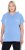 Ulla Popken Quick Drying Short Sleeve Hoodie Light Blue - Sudaderas y hoodies - 