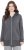 Ulla Popken Decorative Seam Zip-Up Hoodie Graphite Grey - Sudaderas y hoodies - 