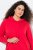 Ulla Popken Decorative Lace-Up Hoodie Lychee - Ulla Popken - Ulla Popken Ropa de Tallas Grandes