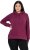 Ulla Popken Relaxed Fit Long Sleeve Hoodie Dark Berry - Sudaderas y hoodies - 