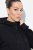 Ulla Popken Mix Fabric Reflective Trim Zip Hoodie Black - Sudaderas y hoodies - Sudaderas, Hoodies y Punto Cómodos