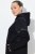 Ulla Popken Mix Fabric Reflective Trim Zip Hoodie Black - Sudaderas y hoodies - Sudaderas, Hoodies y Punto Cómodos