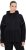Ulla Popken Mix Fabric Reflective Trim Zip Hoodie Black - Sudaderas y hoodies - 