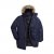 Men Plus Parka With Fur Hood Navy - Chaquetas - Chaquetas Tallas Grandes 2XL-8XL