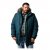 Men Plus Parka With Fur Hood Dark Green - Chaquetas - Chaquetas Tallas Grandes 2XL-8XL