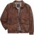 JP1880 Finest Goat Suede Leather Blouson Tobacco Brown - Chaquetas - Chaquetas Tallas Grandes 2XL-8XL