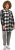 Ulla Popken Mixed Plaid Long Sleeve Button Down Shacket Black - Chaquetas - 