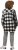 Ulla Popken Mixed Plaid Long Sleeve Button Down Shacket Black - Chaquetas - 