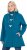 Ulla Popken HYPRAR Water-Repellent Softshell Jacket Teal - Chaquetas - 