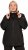 Ulla Popken Lightweight Rain Jacket Black - Chaquetas - 