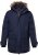 Men Plus Parka With Fur Hood Navy - Chaquetas - Chaquetas Tallas Grandes 2XL-8XL