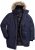 Men Plus Parka With Fur Hood Navy - Chaquetas - Chaquetas Tallas Grandes 2XL-8XL