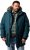 Men Plus Parka With Fur Hood Dark Green - Chaquetas - Chaquetas Tallas Grandes 2XL-8XL