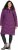 Ulla Popken HYPRAR Longline Water Repellent Jacket Plum - Chaquetas - 