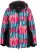 Ulla Popken HYPRAR Graphic Stripe Fully Lined Ski Jacket Teal - Chaquetas - 