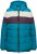 Ulla Popken HYPRAR Striped Triple Function Fully Lined Quilted Jacket Dark Petrol - Chaquetas - 