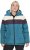Ulla Popken HYPRAR Striped Triple Function Fully Lined Quilted Jacket Dark Petrol - Chaquetas - 