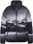 Ulla Popken HYPRAR Mountain Scene Performance Puffer Jacket Black - Chaquetas - 