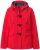 Ulla Popken HYPRAR Toggle Button Microfleece Lined Jacket Salsa Red - Chaquetas - 