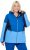 Ulla Popken HYPRAR Performance Colorblock Ski Jacket Denim Blue - Chaquetas - 