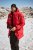 JAY-PI Warm Quilted Parka Dual Function Windproof and Water Repellent Red - Chaquetas - Chaquetas Tallas Grandes 2XL-8XL