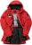 JAY-PI Warm Quilted Parka Dual Function Windproof and Water Repellent Red - Chaquetas - Chaquetas Tallas Grandes 2XL-8XL