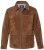 JP1880 Leather Jacket Genuine Cowhide Brown - Chaquetas - Chaquetas Tallas Grandes 2XL-8XL