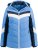 Ulla Popken HYPRAR Chevron Stripe Triple Function Quilted Fully Lined Ski Jacket Pastel Petrol - Chaquetas - 
