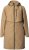 Ulla Popken Hooded with Zippered Pockets and Zippered Side Slits Jacket Mocha - Chaquetas - 