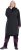 Ulla Popken Extra Long Functional Coat Black - Chaquetas - 
