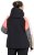 Ulla Popken HYPRAR Patchwork Sleeve Performance Jacket Black - Chaquetas - 