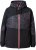 Ulla Popken Neon Ripple Performance Snow Jacket Black - Chaquetas - 