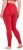 Ulla Popken Basic Stretch Knit Ankle Length Leggings Salsa Red - Vaqueros & Pantalones de Mujer Tallas Grandes – Plus Size - 