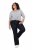 Ulla Popken Marie Fit Bootcut Stretch Jeans Dark Blue Denim - Ulla Popken - Ulla Popken Ropa de Tallas Grandes