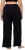 Ulla Popken Wide Leg Smocked Waist Knit Pants Black - Vaqueros & Pantalones de Mujer Tallas Grandes – Plus Size - Vaqueros y pantalones, EU 42-70