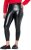 Ulla Popken Metallic Faux Leather Leggings Black - Vaqueros & Pantalones de Mujer Tallas Grandes – Plus Size - Vaqueros y pantalones, EU 42-70