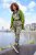 Ulla Popken Camo Boyfriend Pants Olive Grey - Vaqueros & Pantalones de Mujer Tallas Grandes – Plus Size - 