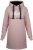 Nora Mikken KADRI WHITE Long Hoodie Pink - ROPA DE MUJER XS-XXL - 