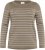 Kaffe Curve Linia Boatneck Pullover Morel Melange with Silver Lurex - Jerséis de punto - 