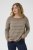 Kaffe Curve Linia Boatneck Pullover Morel Melange with Silver Lurex - Jerséis de punto - 