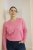 Kaffe Curve Emilia Pullover Pink Power Melange - Kaffe Curve - 