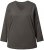 Ulla Popken Back To Basics V-Neck Relaxed Fit Cotton Tee Graphite Grey - Camisetas - 