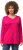 Ulla Popken Back To Basics V-Neck Relaxed Fit Cotton Tee Magenta Pink - Camisetas - 